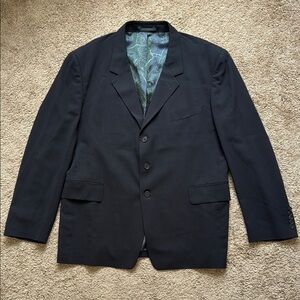 Paul Smith Three Button Suit Jacket Blazer Black